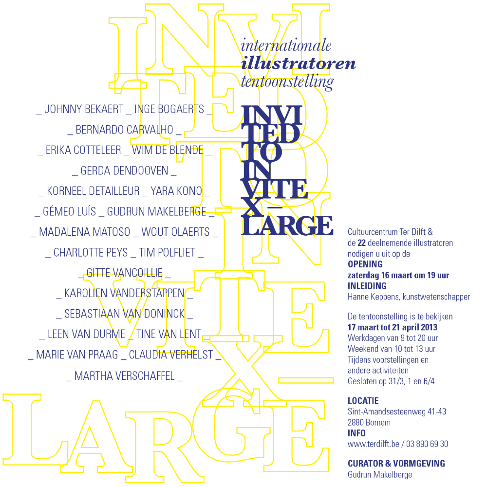 internationale illustratoren tentoonstelling - Invited to Invite X Large